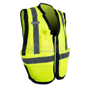 Chaleco de Seguridad Reflectante de Alta Visibilidad para Construcción, Tráfico, Almacén y Trabajo al Aire Libre, Chaleco de Seguridad Ligero de Malla - Product Image 3