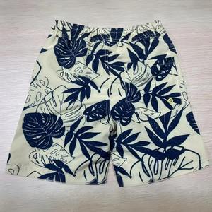 Wholesale High quality 100% Cotton mens clothing Custom brand men <b>White</b> Printed <b>Shorts</b> - Product Image 2
