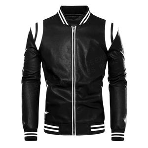 Meilleure qualité hommes moto veste 100% cuir véritable haute qualité toile col montant saison d'hiver-fabriqué au Pakistan - Product Image 1