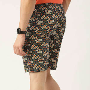 Grand short de sport de luxe pour hommes, motif solide, anti-rides, vêtements de rue, basket-ball, sublimation professionnelle, tissu en toile de style décontracté - Product Image 3