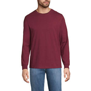 Meilleure qualité 100% coton personnalisé OEM anti-rides 220 GSM multicolore côtelé manchette T-shirt à manches longues pour hommes du Bangladesh - Product Image 2