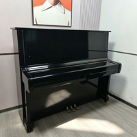 Yamahas U2G Black Upright Piano 88 Keys Weighted Keys Classic Style Acoustic Mechanical Solid Wood Keyboard Floor Mount