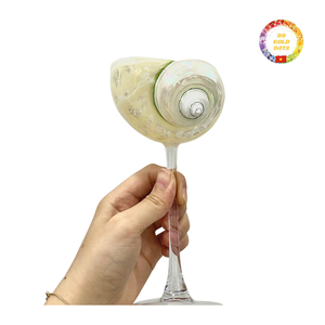 แก้วไวน์เปลือกหอยที่มีเอกลักษณ์เฉพาะแก้วเครื่องดื่มสำหรับตกแต่งงานแต่งงาน - Product Image 1