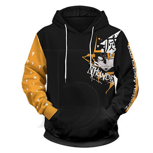 Estilo americano moda personalizada hombres Streetwear Sudadera con capucha diseño personalizado algodón grueso pesado Anime sudaderas peso pesado de gran tamaño - Product Image 1