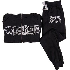 Ensembles de sweat-shirt à capuche et pantalon de survêtement unisexe à fermeture éclair complète Y2K personnalisés sans quantité minimale de commande - Product Image 3