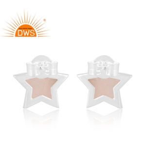 High Quality Natural Rainbow Moonstone <b>Set</b> Fine Sterling <b>Silver</b> Star <b>Earrings</b> Wholesale Indian <b>Silver</b> Jewelry Manufacturer - Product Image 4