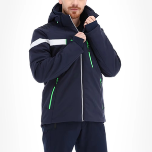 Veste de ski isolée de sport au design personnalisé, légère, imperméable, avec fermeture éclair, veste de snowboard - Product Image 2