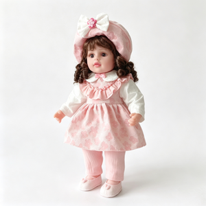 Customized musical reborn plush <b>doll</b>, vintage cottage rag <b>doll</b>, knit cardigan <b>doll</b>, singing <b>play</b> <b>doll</b>,kids collectible toy gift - Product Image 1
