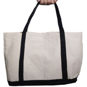 Sac fourre-tout personnalisé en coton 100 % écologique avec poignée longue, fermeture éclair et motif lettres – Grande taille réutilisable pour les courses et la plage - Product Image 6