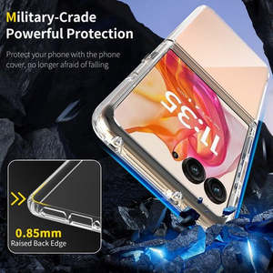 Étui hybride en acrylique premium Moto Razr 2025 Razr 2024, transparent - Product Image 4