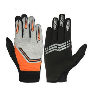 Gants de moto durables au design personnalisé en gros Gants de moto demi-doigt de haute qualité en cuir pour le sport - Product Image 1
