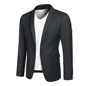 Ropa para Hombre, Chaquetas Deportivas, Blazer Informal, Traje de Negocios con un Botón, Chaqueta de Traje, Color Sólido, Algodón Transpirable, Reversible - Product Image 5