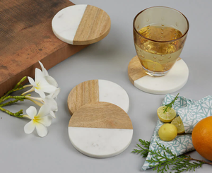 Posavasos temático recién, nuevo diseño, mesa decorativa, posavasos de piedra para servir té y café, diseño de acabado pulido, Coa redondeada - Product Image 4