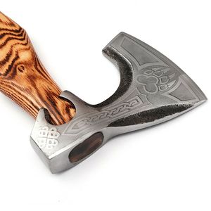 ขวานไวกิ้งหัวขวานเหล็กกล้าคาร์บอนสูงงานแฮนด์เมด - Product Image 4