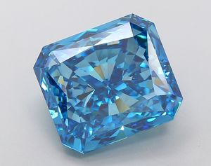 Élégant 15.0 Ct Radiant Cut Lab Grown Diamond CVD Stone Bijoux haut de gamme Certificat IGI Couleur bleu vif pour les acheteurs en gros - Product Image 1