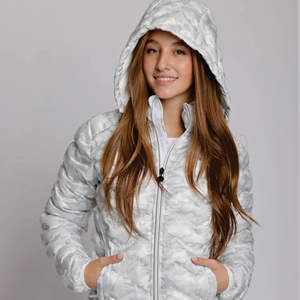 Nueva llegada al por mayor colorido al aire libre transpirable cortavientos ultraligero pato chaqueta de las mujeres - Product Image 3