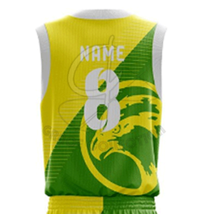 Uniformes de basket-ball en polyester 100% sublimés par équipe sportive entièrement par sublimation avec ensemble d'uniformes de marque de distributeur - Product Image 4