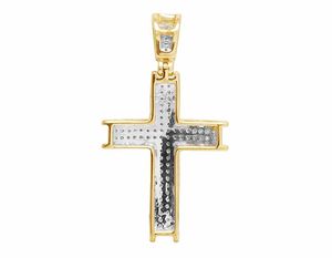 Colgante de Cruz de moissanita de plata de ley S925 para hombres y mujeres, joyería de moda de estilo Hip Hop personalizada - Product Image 4