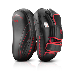 แผ่นรองเตะมวยไทยหนังแท้คุณภาพสูงจากโรงงาน OEM สำหรับการแข่งขัน - Product Image 3