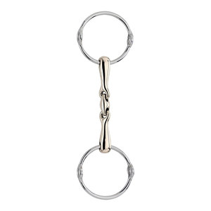 OEM KK ultra Gag bit sensogan 16mm | ดอกฝึกม้าแบบข้อต่อคู่ทำจากสเตนเลสสตีลสำหรับขี่ม้าอังกฤษ & กระโดด - Product Image 2