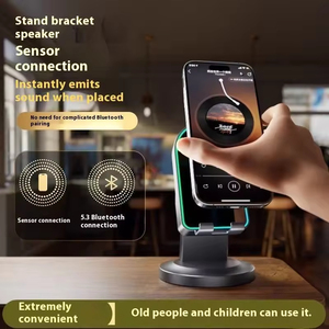 AOSENWELL Venta Directa de Fábrica Soporte para Teléfono Móvil Antirrobo de Material ABS con Rotación de 360 Grados Sensor Inalámbrico Montado en Escritorio BT - Product Image 5