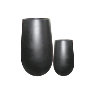 Macetas de fibra de vidrio más vendidas, juego de forma Rectangular de arcilla de fibra de cemento grande, 2 piezas, uso interior/exterior, proveedor de Vietnam - Product Image 1