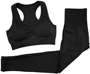 Conjunto de Yoga Transpirable Hecho a Medida 2026, Conjunto de Yoga para Mujer de Color Liso, Leggings, Ropa de Fitness y Yoga - Product Image 1