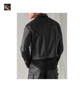 Veste en cuir noir pour hommes Prix de gros bon marché Production en vrac Approvisionnement d'usine - Product Image 4