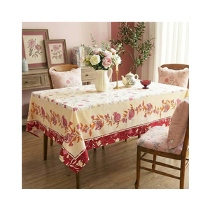 Mantel de Algodón con Estampado Floral Azul, Diseño Botánico Tradicional, Rectangular, para Comedor, Venta al Por Mayor de Fabricante Textil Indio - Product Image 6