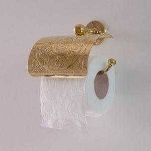 Sophisticated Brass Tissue Holder Unique Antique Finish Vintage-Style Home Decor with Metal Accessory - Product Image 4