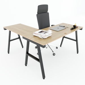 Escritorio para Juegos en Forma de L Aconcept HBAC042 de 140 cm, Tablero Principal de Madera Contrachapada, Plegable, con Diseño Simple y Características de Almacenamiento Metálico - Product Image 3