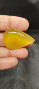 UDGEMS Modelo 584 Cabujón de Ónice Amarillo Natural, Gema Suelta Pulida y Lisa para Joyería, Tamaños Variados - Product Image 5