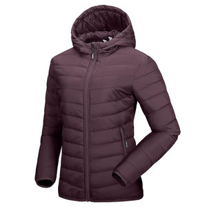Veste d'hiver matelassée pour femme de qualité supérieure, personnalisée, avec coque en coton et nylon, imperméable et respirante, faible MOQ - Product Image 5
