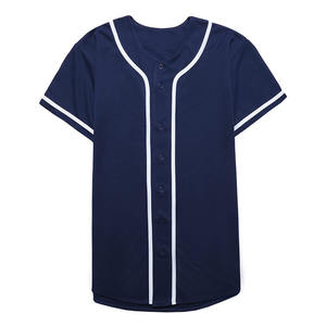 Camiseta de béisbol en blanco personalizada de la mejor calidad, ropa deportiva con logotipo personalizado, camiseta de béisbol cómoda de secado rápido para hombres - Product Image 3