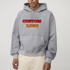 À la mode 100% coton Basics hommes sweats à capuche personnalisé 3D bouffée imprimé Logo Premium qualité hiver tenue décontracté polaire surdimensionné - Product Image 1