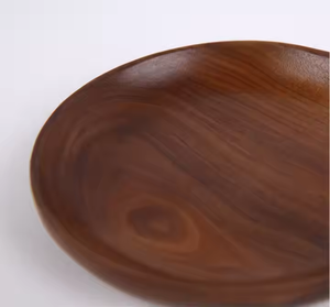 Assiette de service ronde en bois massif et hêtre écologique par Crescent Crafts - Product Image 6