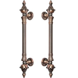 Manija Vertical para Puerta de Latón Macizo de Primera Calidad, Acabado en Cobre Antiguo, Resistente, Decorativa, para Puerta Principal, Hotel, Villa - Product Image 1