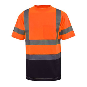 Camisas de manga larga de alta visibilidad para hombres y mujeres, camisas de seguridad reflectantes de alta visibilidad de clase 3, poliéster térmico compatible con ANSI - Product Image 2