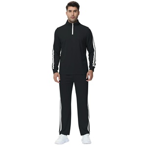 Chándales de algodón en blanco con logotipo personalizado para hombre, chándales para correr, ropa de calle, sudadera con capucha y joggers, conjunto de chándal para hombre, novedad - Product Image 3