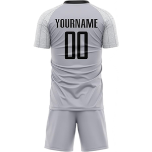 Nouveau style de maillot de football unisexe personnalisé par sublimation, ensemble uniforme, 100% polyester extensible et antibactérien, manches courtes - Product Image 6