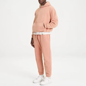 Ensemble de survêtement en molleton de coton lourd pour homme, design personnalisé, motif uni, ensemble de survêtement d'hiver, sweat-shirt à capuche, jogging pour vêtements de sport - Product Image 6