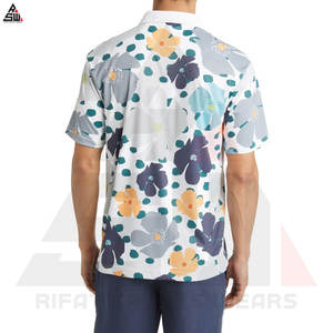Casual Breathable Solid Button Design Business Man Cotton/<b>Bamboo</b> <b>Fiber</b> Plus Size Outdoor Short Sleeve Sublimation for Shirts - Product Image 4