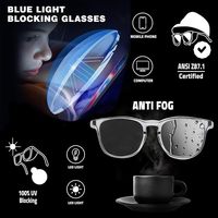 Lunettes de sécurité anti-buée, lunettes de protection bloquant la lumière bleue pour hommes et femmes, lunettes de protection UV, lunettes transparentes