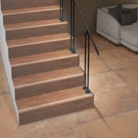Carrelage en porcelaine pour marche d'escalier 120x30, carrelage en porcelaine intégré moderne pour marches d'escalier, antidérapant, résistant à l'usure