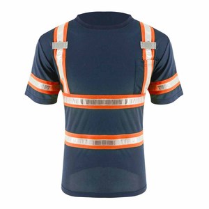 Chemises de travail à manches longues avec logo personnalisé, séchage rapide, réfléchissantes pour la sécurité routière, vêtements de travail industriels, miniers, de construction, polos haute visibilité - Product Image 1