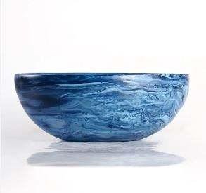 Plato para Ensalada y Tazón para Servir de Resina Hechos a Mano Clásicos |   Recipiente Epoxi Hecho a Mano, Apto para Lavavajillas, Tamaño Personalizado - Product Image 5