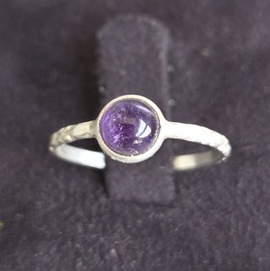 แหวนเงินทำด้วยมือ925เครื่องประดับจัดงานแต่งงานแบบชาติพันธุ์ยอดนิยมอัญมณีอเมทิสต์ของขวัญวันครบรอบปีที่สมบูรณ์แบบสำหรับแหวนแฟชั่น - Product Image 5