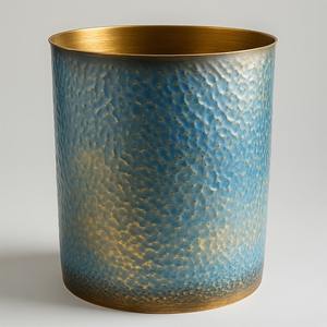 Poubelle en métal de grande capacité sans couvercle, adaptée à la cuisine, au bureau, à l'hôtel, au restaurant, avec une construction durable et écologique - Product Image 2