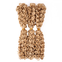 27 # SDD Boho trenza de cabello a granel cabello humano crudo extensiones trenzadas rizadas italianas extensiones de alta calidad