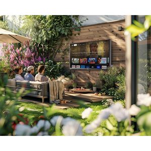 75-Inch Commercial Grade Outdoor Smart <b>TV</b> 4K UHD 2K Full Sun Readable Display Weatherproof Waterproof Built-in <b>Speakers</b> - Product Image 2